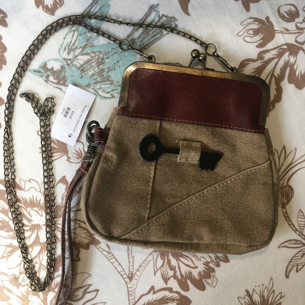 Mona B Key Wristlet Crossbody Bag
